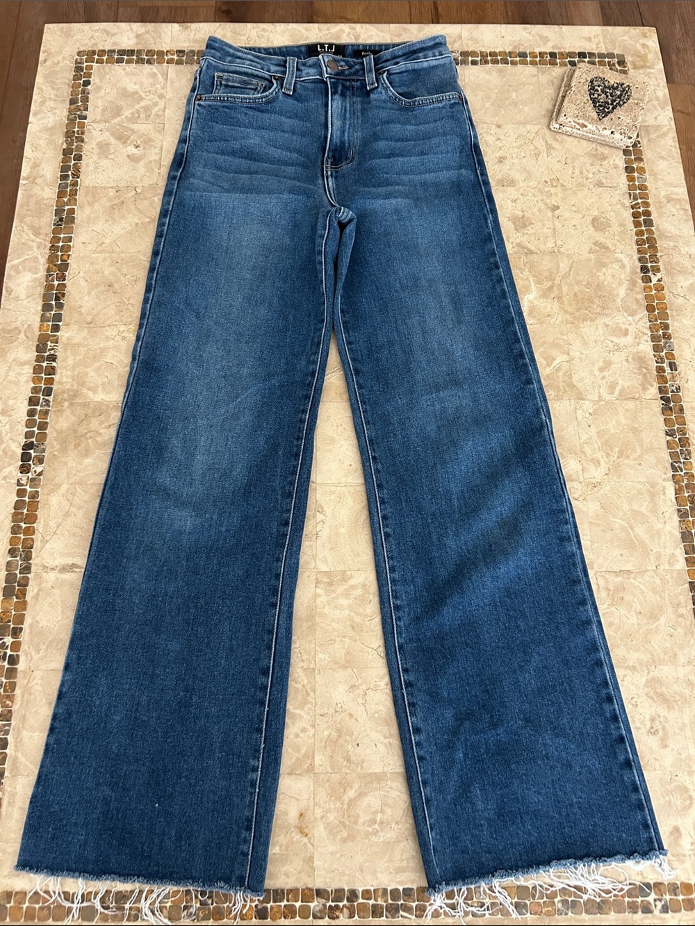 L.T.J Letter to Juliet Paola Wide Leg A-Line Blue Jeans Size 24 (Like New)